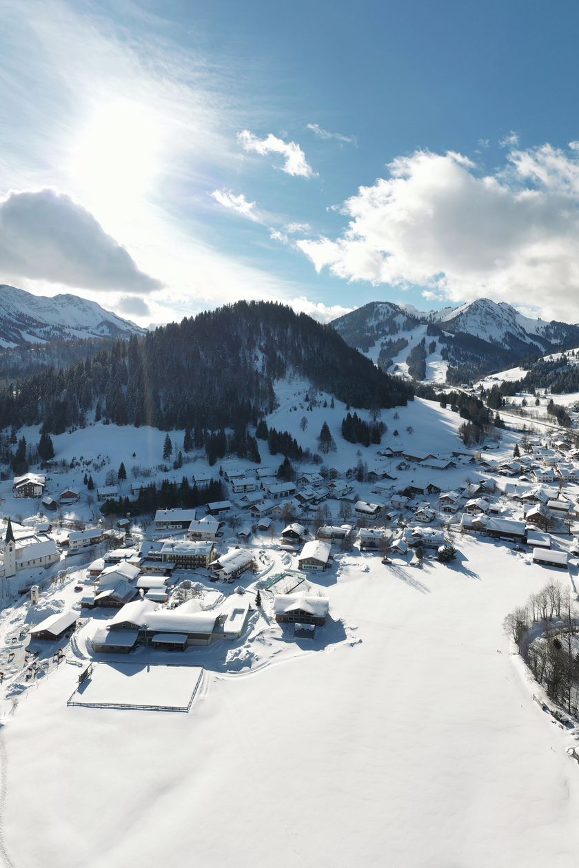 Unterjoch im Winter