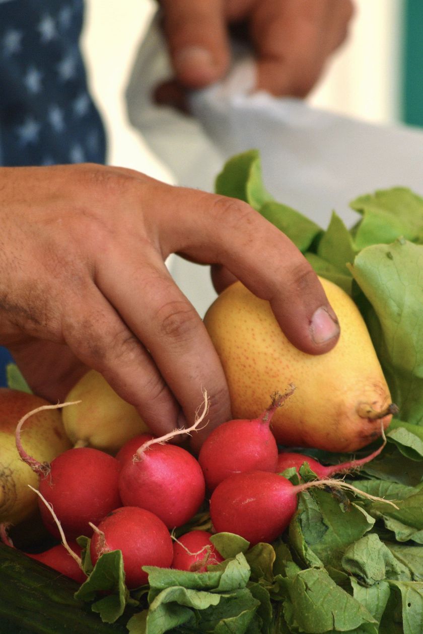 Regionale und frische Produkte auf dem Wochenmarkt